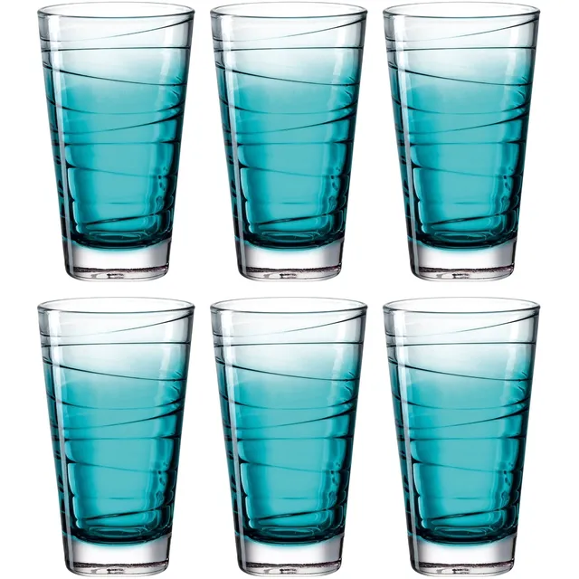 leonardo-vario-struttura-verre-turquoise-280-ml-x6 image 1