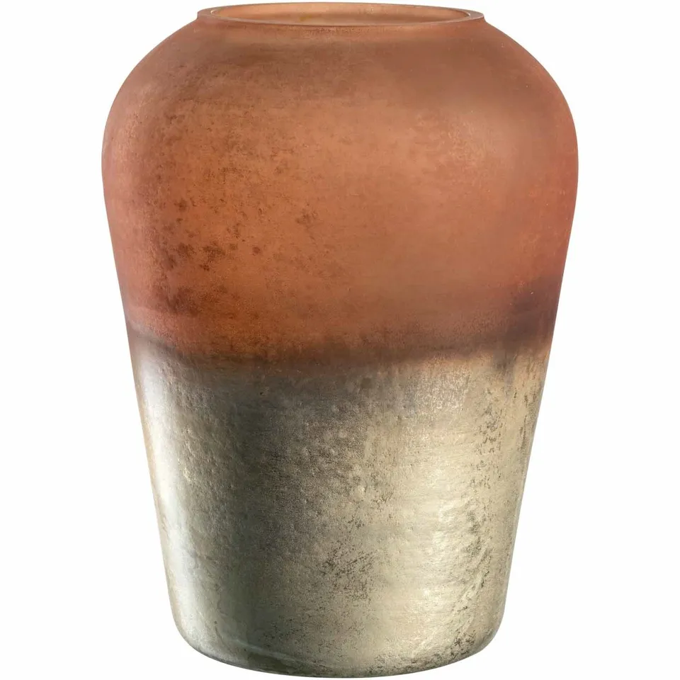 leonardo-capanna-vase-27-cm-bordeaux-verre-fait-main image 1