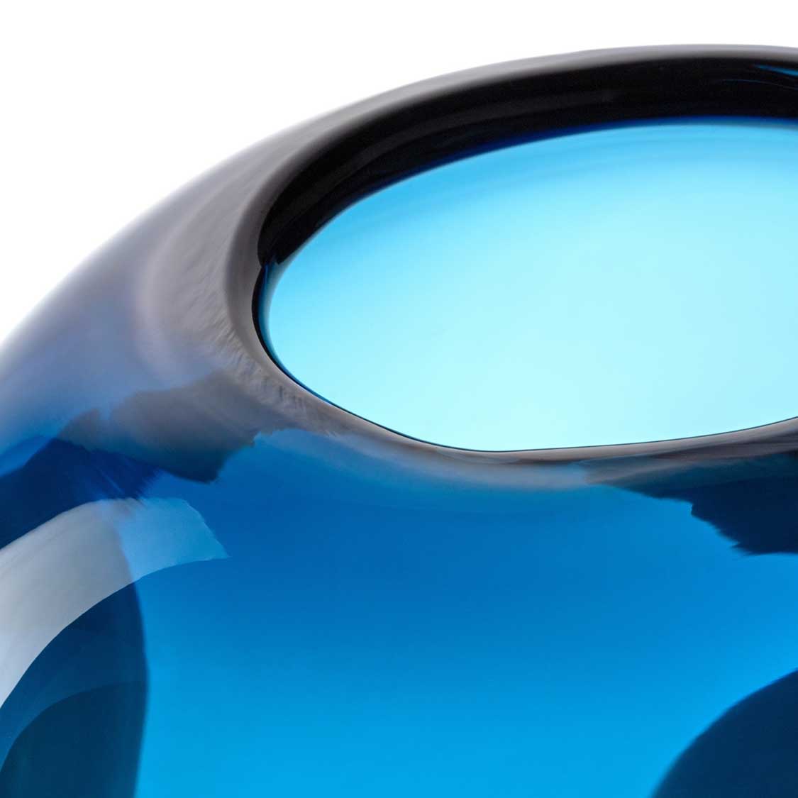 leonardo-occhi-blu-vase-bleu-verre-33-cm-fait-main image 4