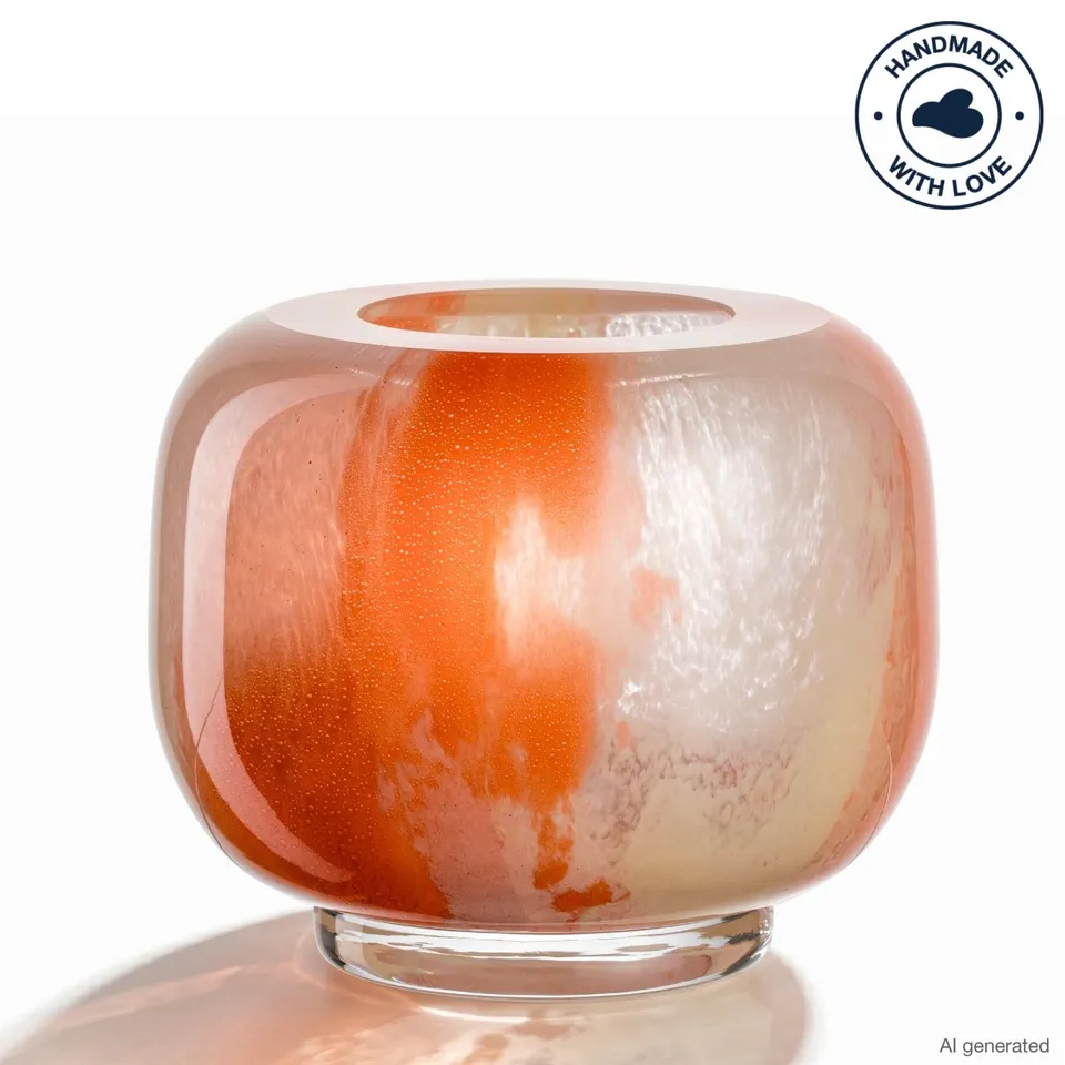 leonardo-cipria-due-vase-boule-11-cm-orange-cr-me image 1