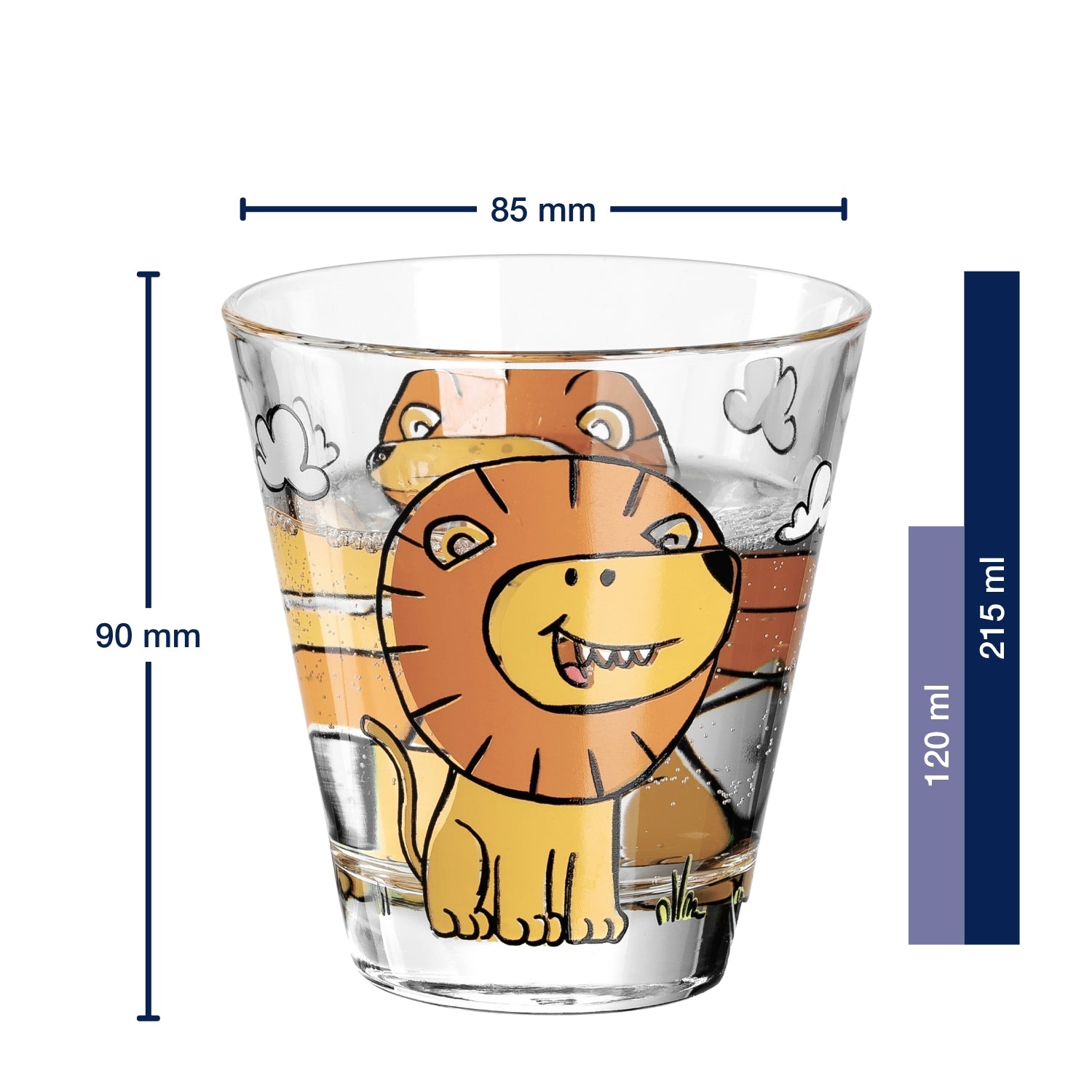 leonardo-bambini-verre-enfant-lion-215-ml-lot-6 image 3