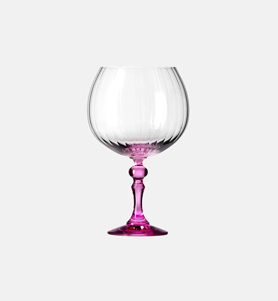 krosno-bubble-verre-gin-660-ml-pied-rose-stri image 1