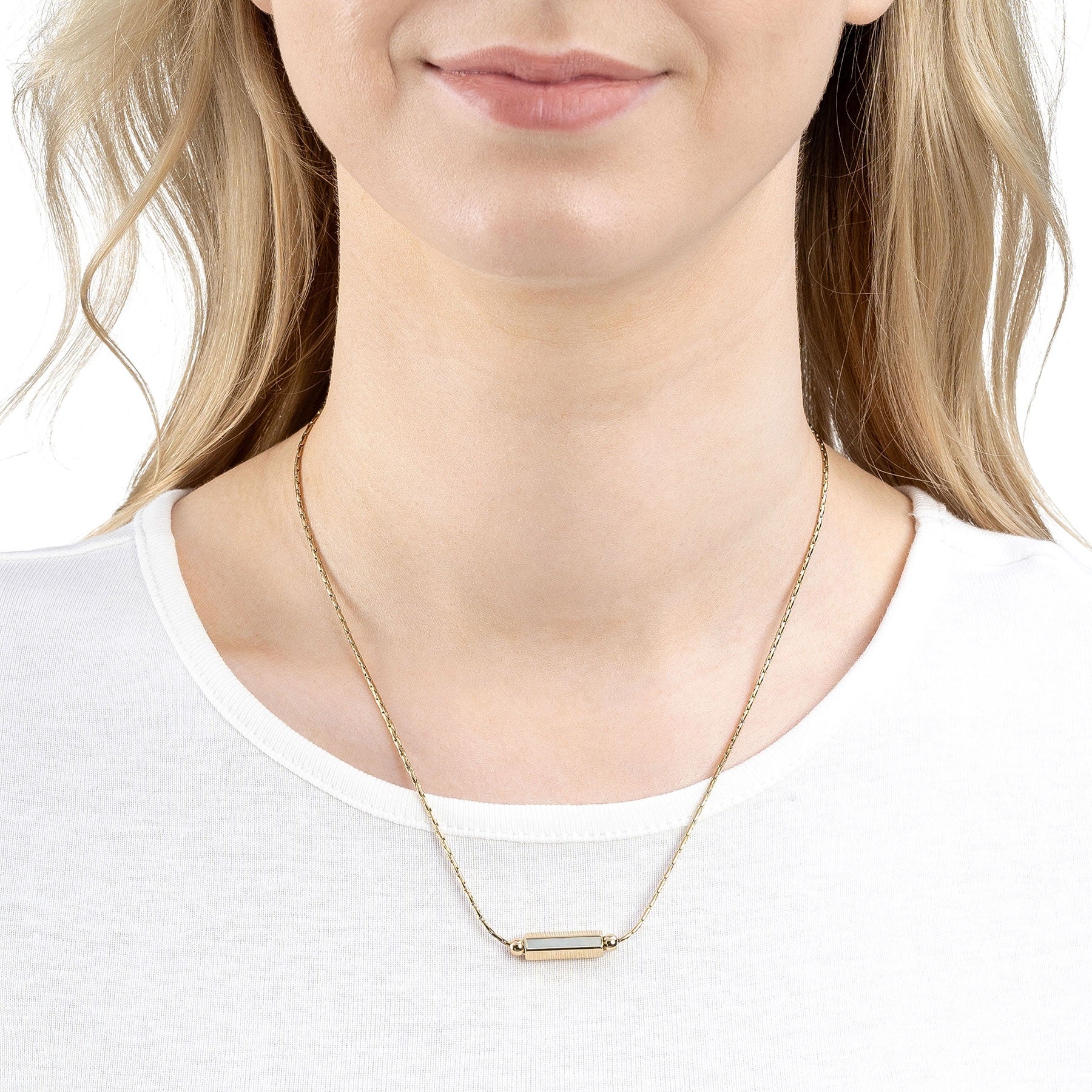 leonardo-pilea-collier-grav-dor-nacre-45-cm image 3