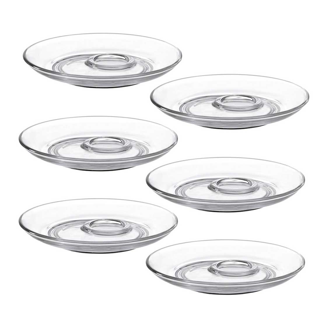 leonardo-senso-soucoupe-15-cm-verre-transparent-lot-de-6 image 1