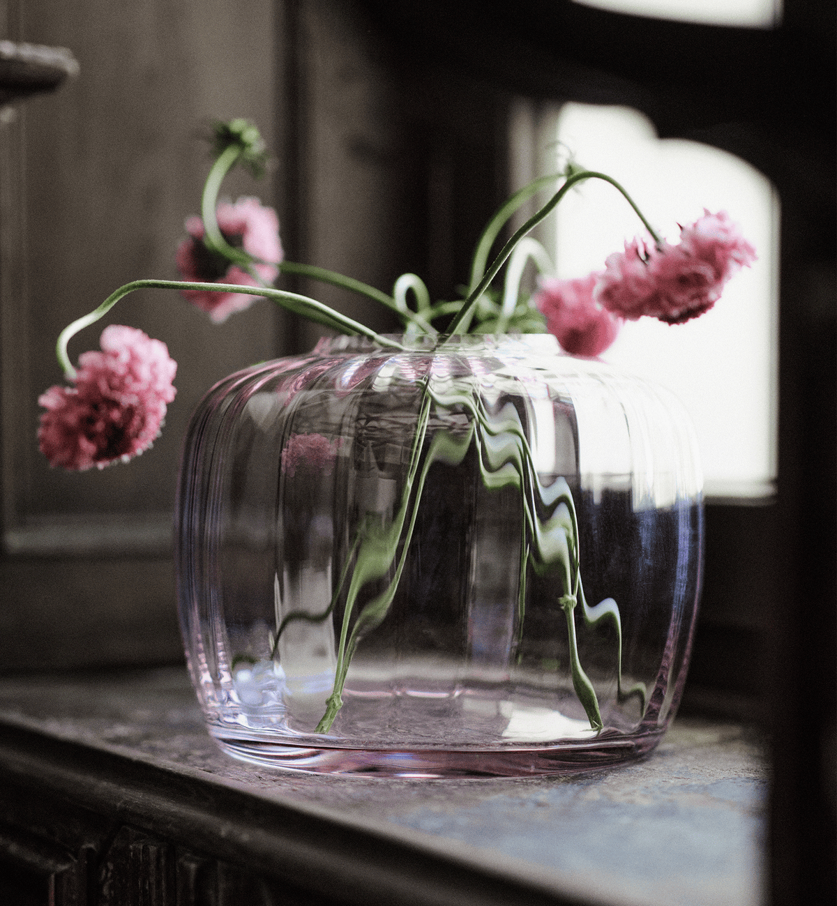 krosno-ballerina-vase-verre-rose-quartz-19-cm image 3