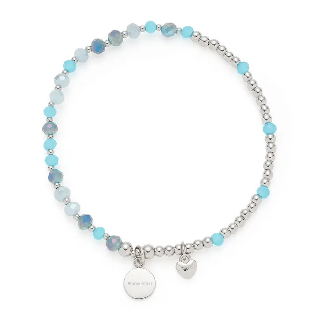 leonardo-amita-you-me-bracelet-gravure-bleu image 1