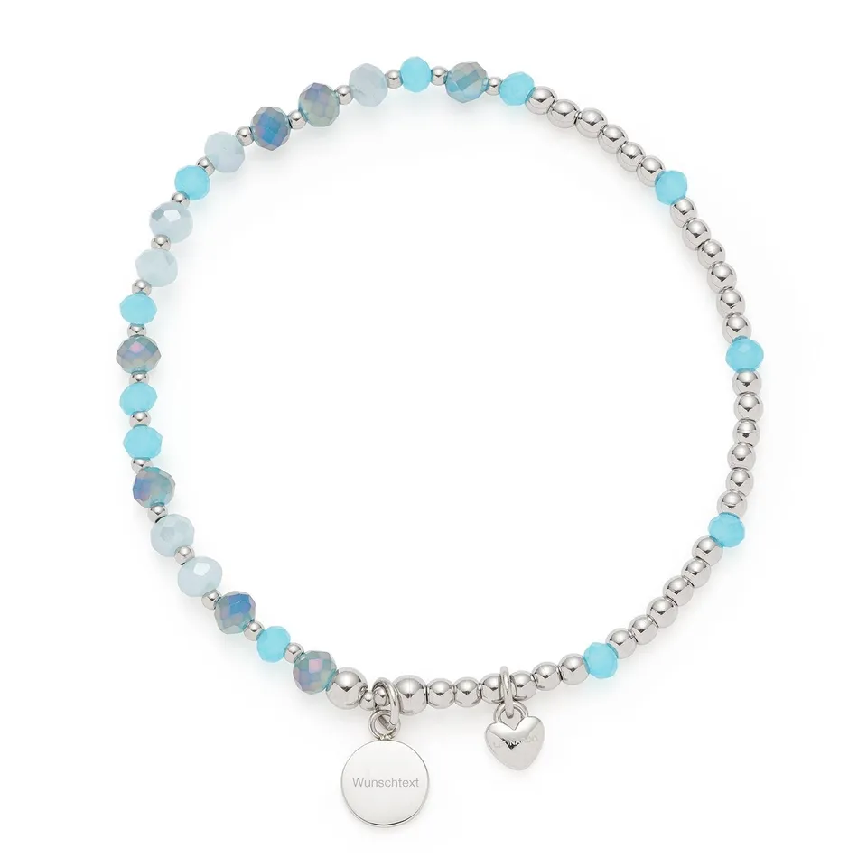 leonardo-amita-you-me-bracelet-gravure-bleu image 1