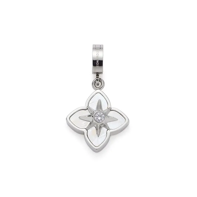 leonardo-clip-mix-reija-pendentif-acier-nacre-blanc-16-mm image 1
