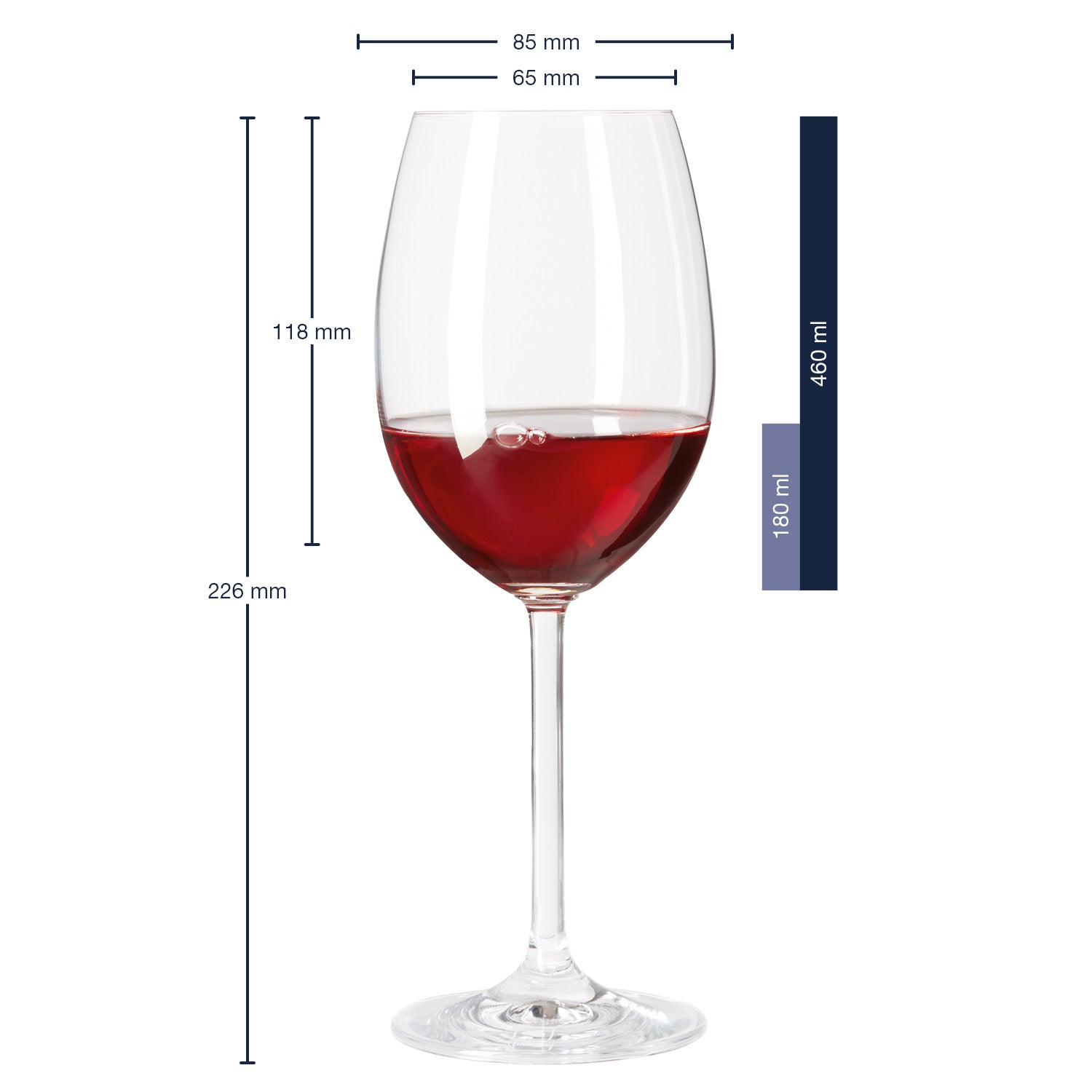 leonardo-daily-lot-6-verres-vin-rouge-460-ml image 2