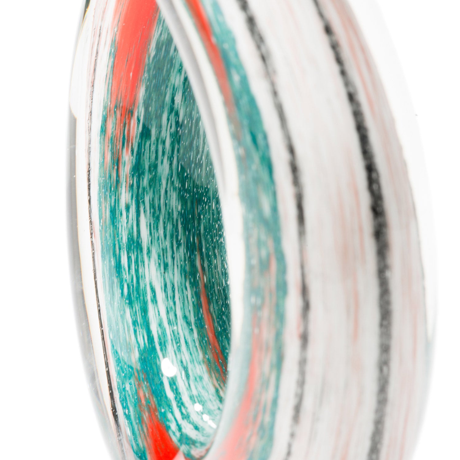 leonardo-sculpture-39-cm-objet-d-co-verre-turquoise image 2