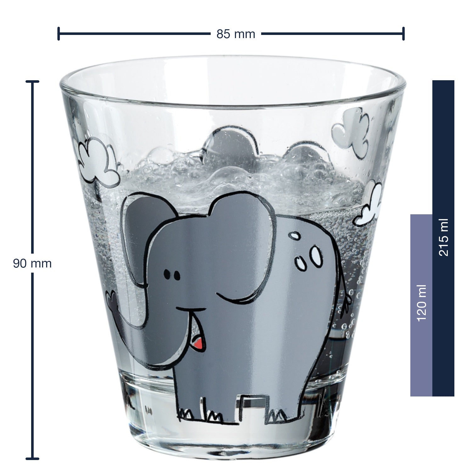 leonardo-bambini-verre-enfant-l-phant-215-ml-lot-6 image 3