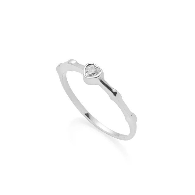 leonardo-christie-ciao-bague-c-ur-acier-taille-17 image 1