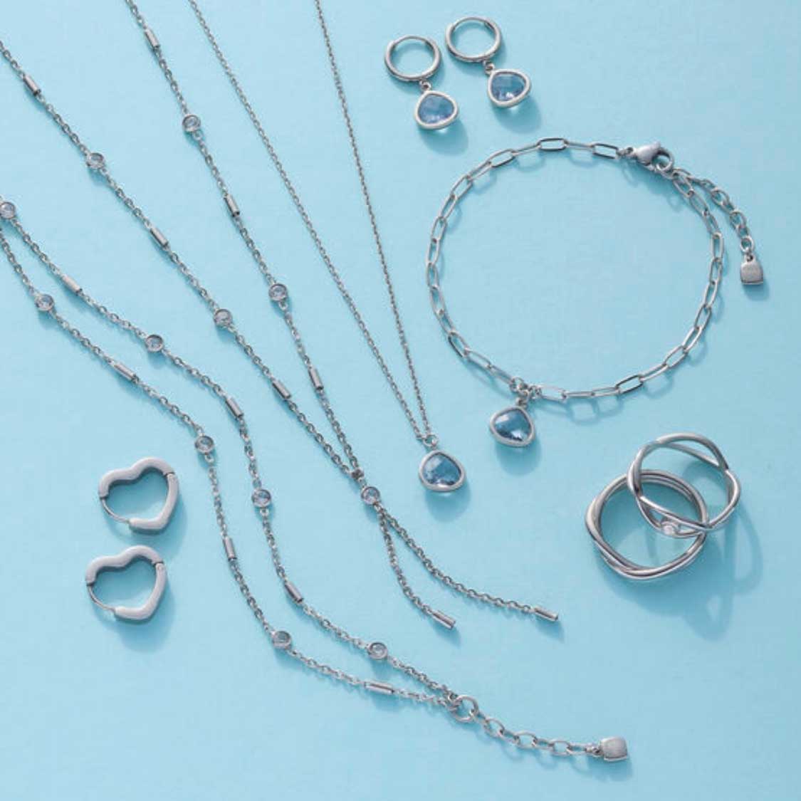 leonardo-indra-boucles-pendantes-argent-es-pierre-bleu-clair image 2
