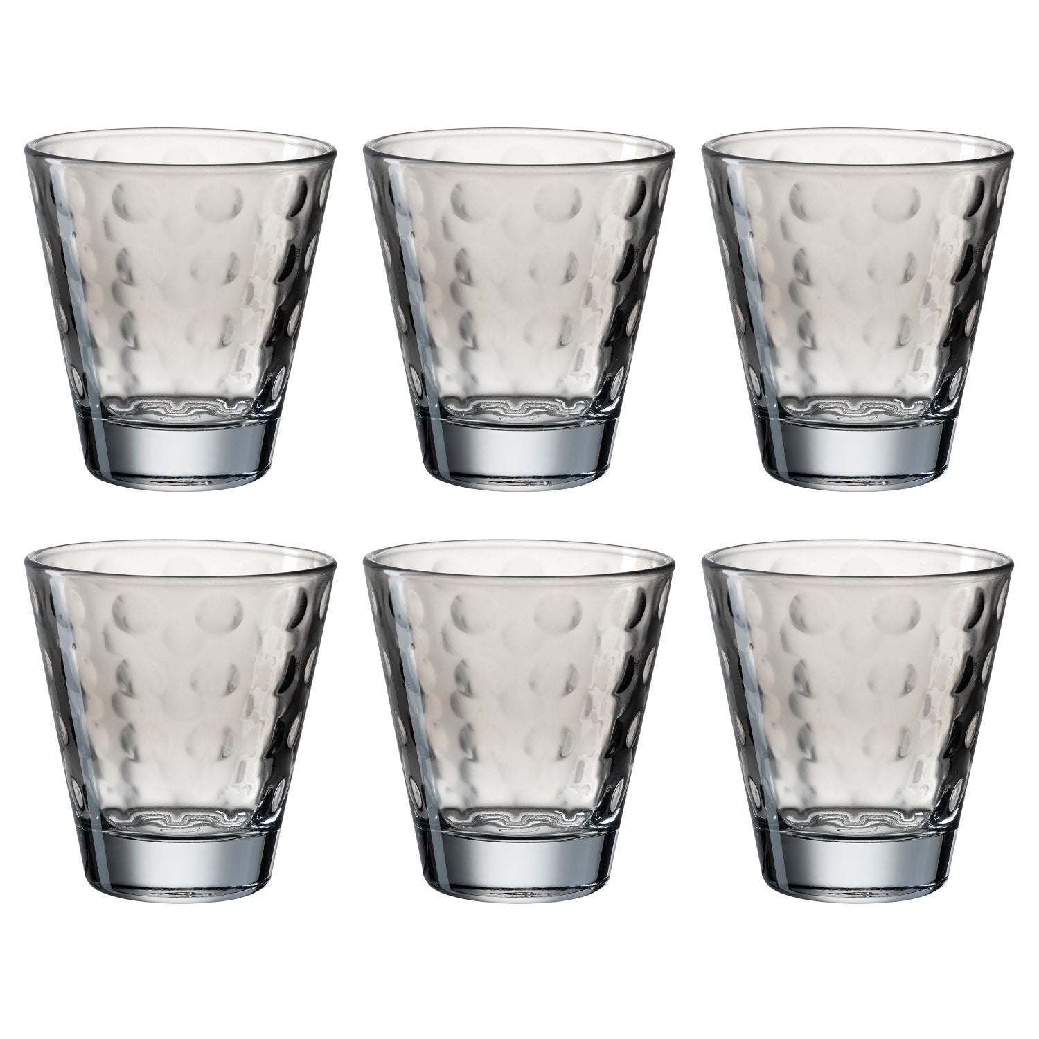 leonardo-optic-verre-215-ml-gris-lot-de-6 image 1