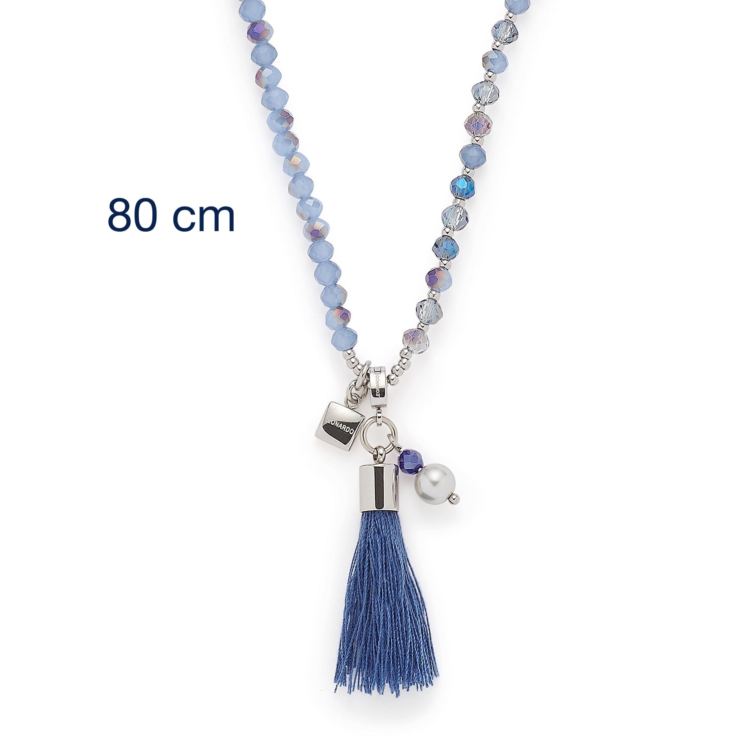 leonardo-donna-collier-bleu-80-cm-perles-verre image 4