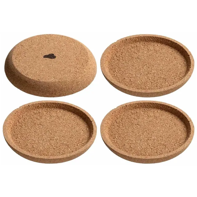 leonardo-gocce-dessous-de-verre-li-ge-9-cm-lot-de-4-beige image 1