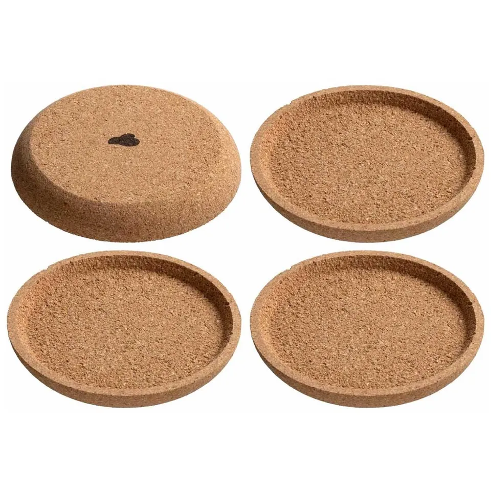 leonardo-gocce-dessous-de-verre-li-ge-9-cm-lot-de-4-beige image 1