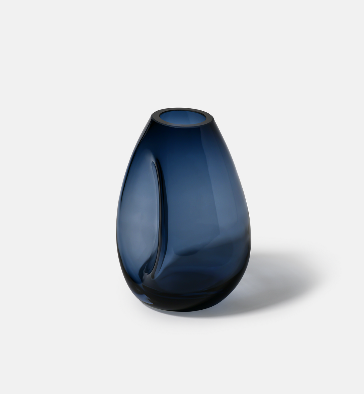 krosno-flow-vase-bleu-marine-20-cm-cristal-gemstone image 2