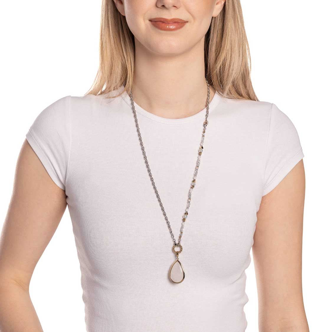 leonardo-esther-collier-clip-mix-perles-69-cm image 3