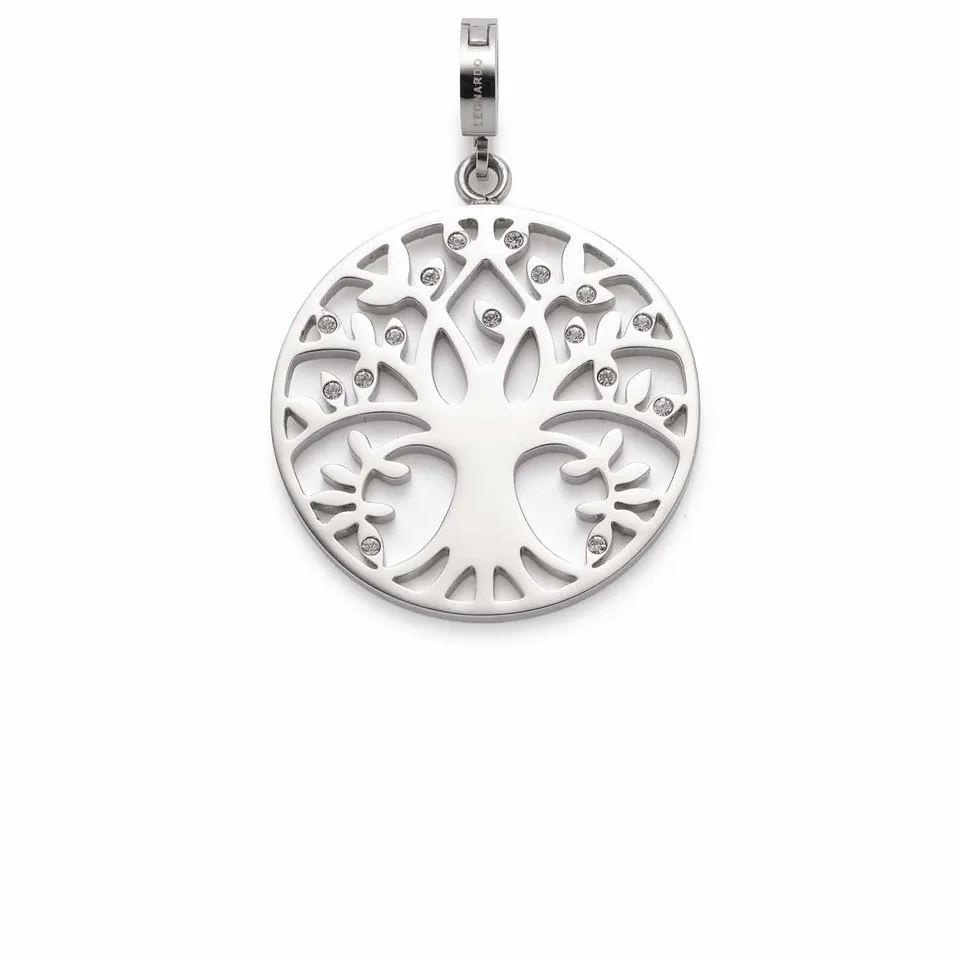 leonardo-amita-clip-mix-pendentif-arbre-de-vie-acier image 1