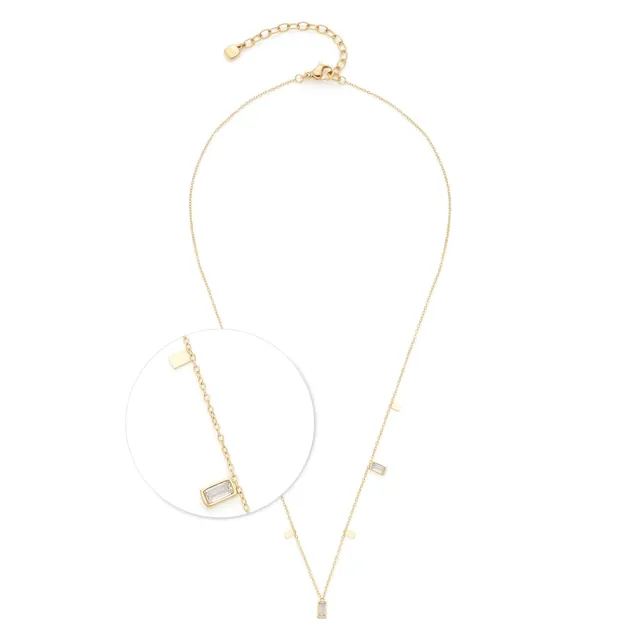 leonardo-liora-collier-dor-42-cm-pierres-baguette image 1