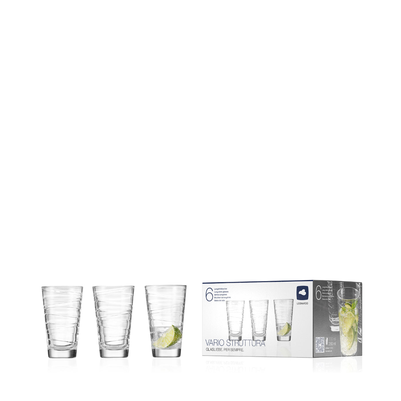 leonardo-vario-280-ml-verre-a-eau-6-verres-transparent image 6