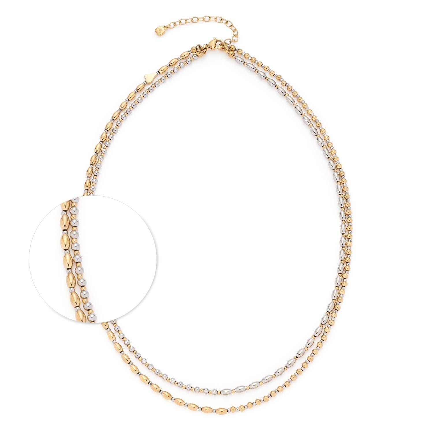 leonardo-sabrina-collier-bicolore-45-cm-perles image 1