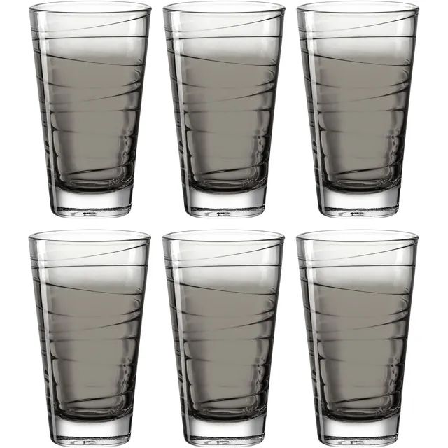 leonardo-vario-struttura-verre-eau-anthracite-280-ml-lot-6 image 1