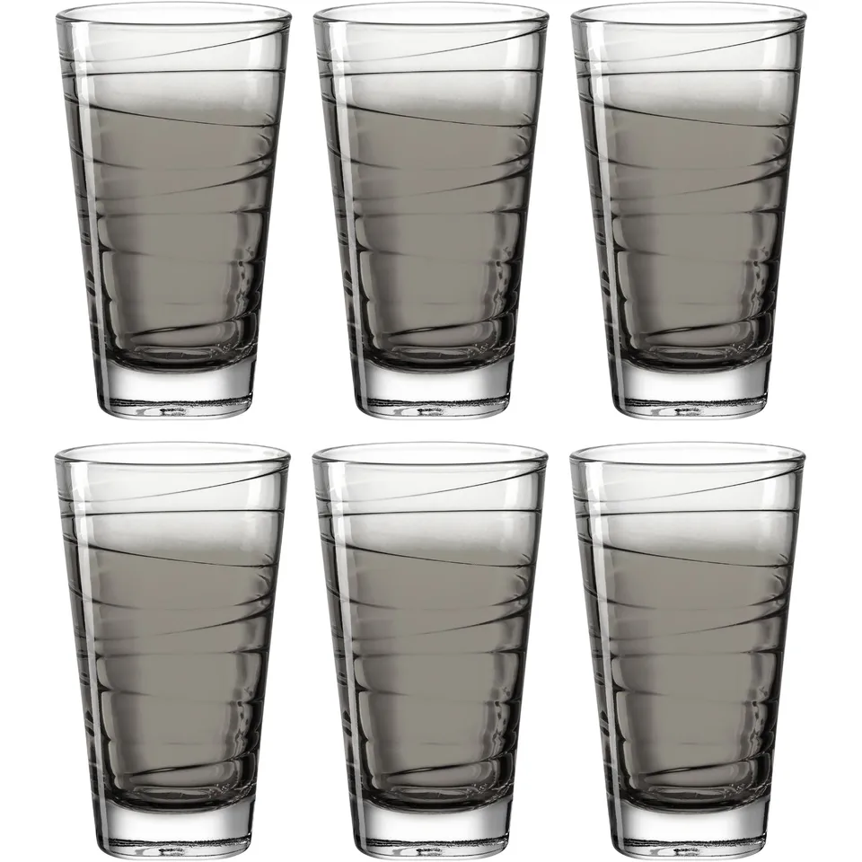 leonardo-vario-struttura-verre-eau-anthracite-280-ml-lot-6 image 1