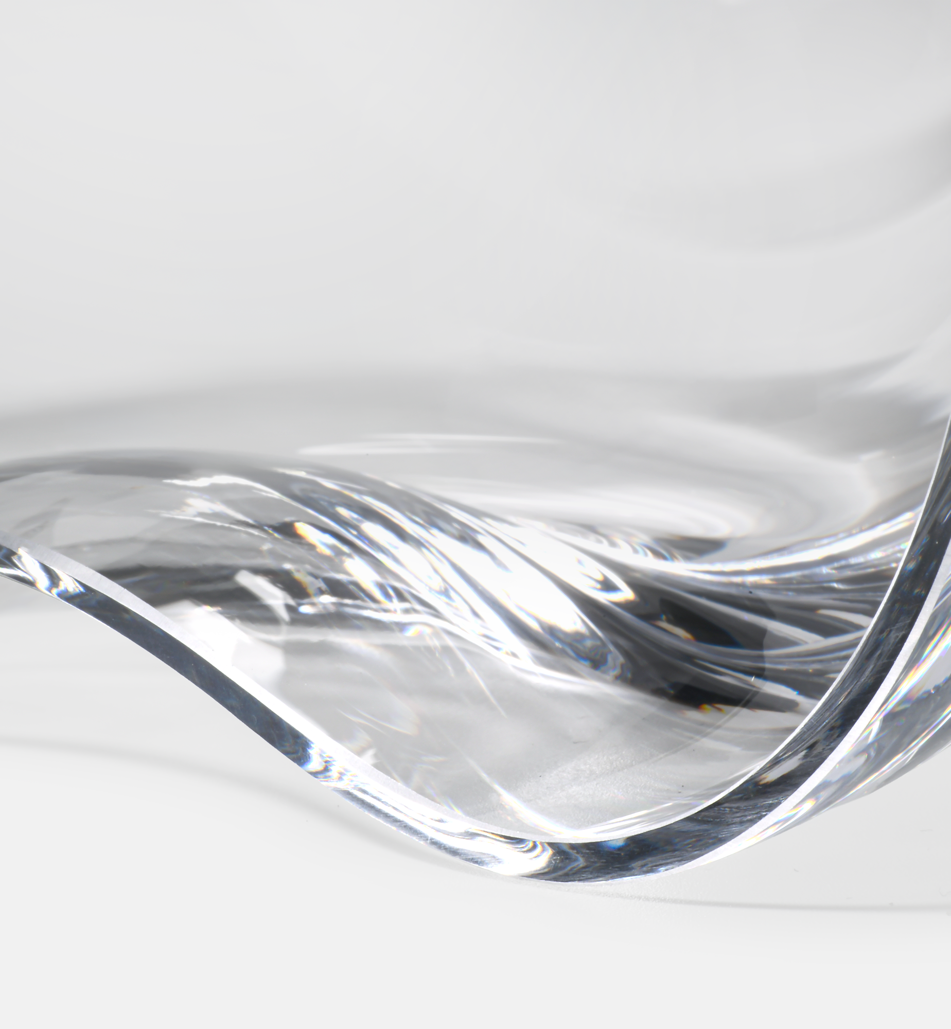 krosno-flow-saladier-bol-cristal-20-cm-transparent image 5