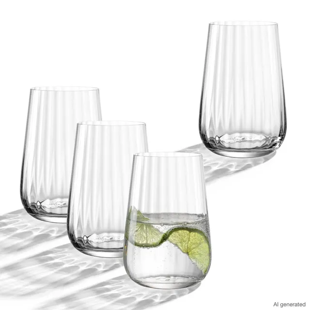 leonardo-paolo-verres-eau-350-ml-lot-4-transparent image 1