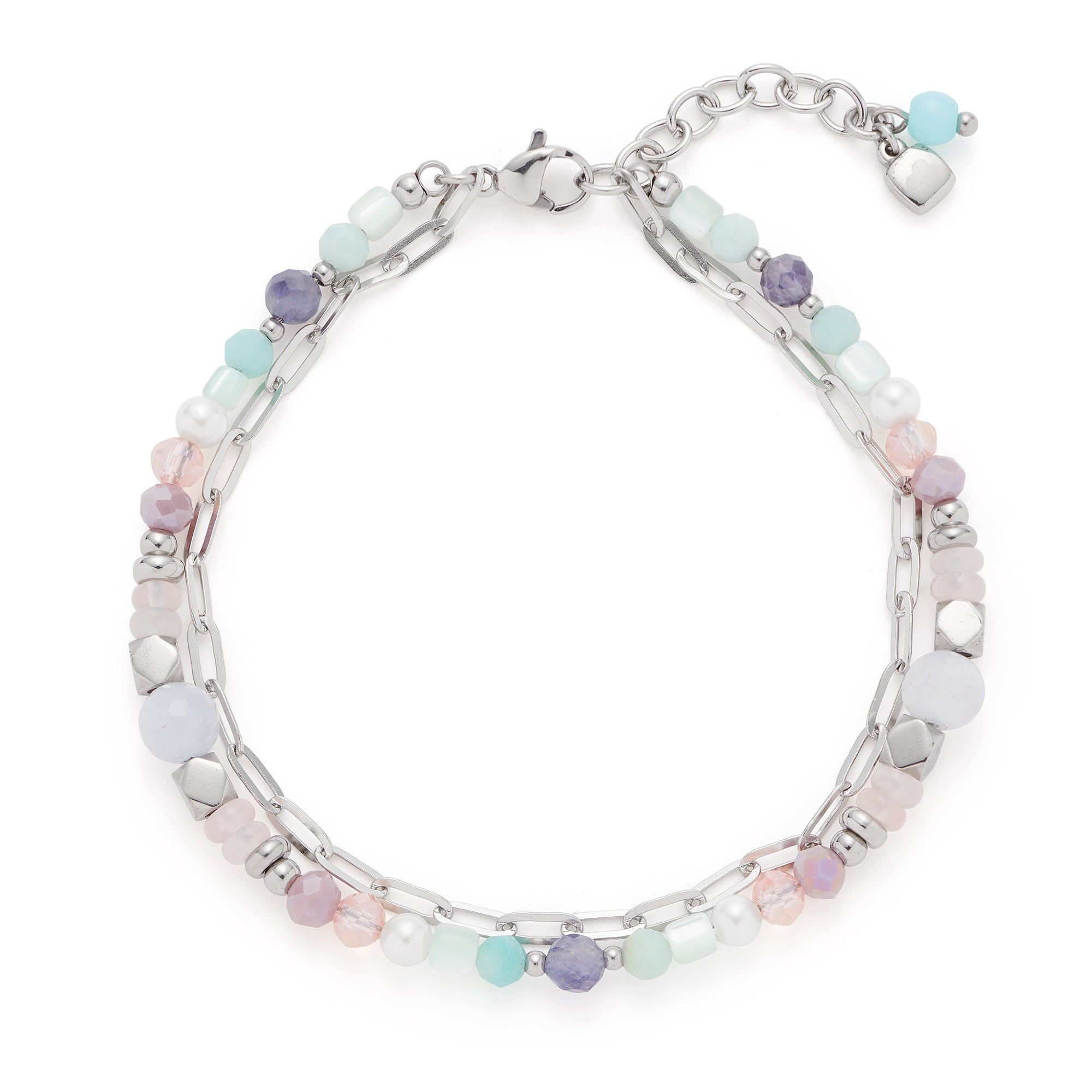 leonardo-randy-bracelet-perles-pastel-double-rang image 1