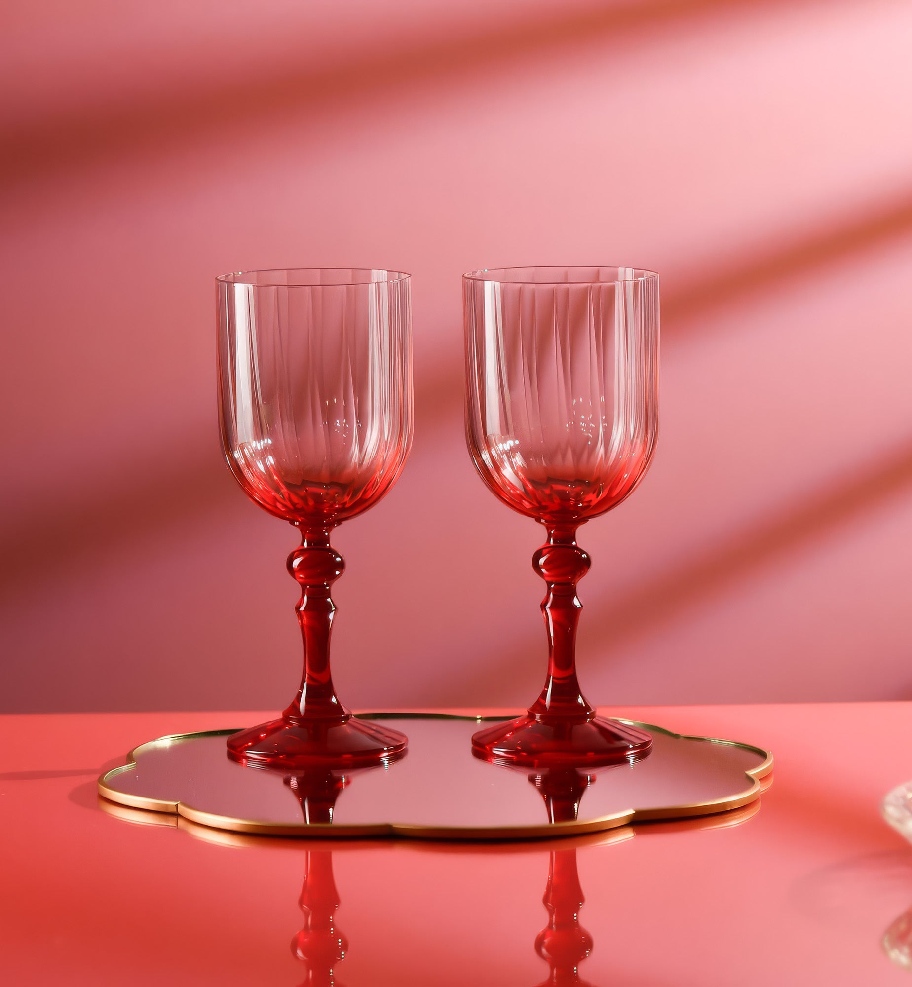 krosno-bubble-300-ml-verre-vin-pied-rouge image 3
