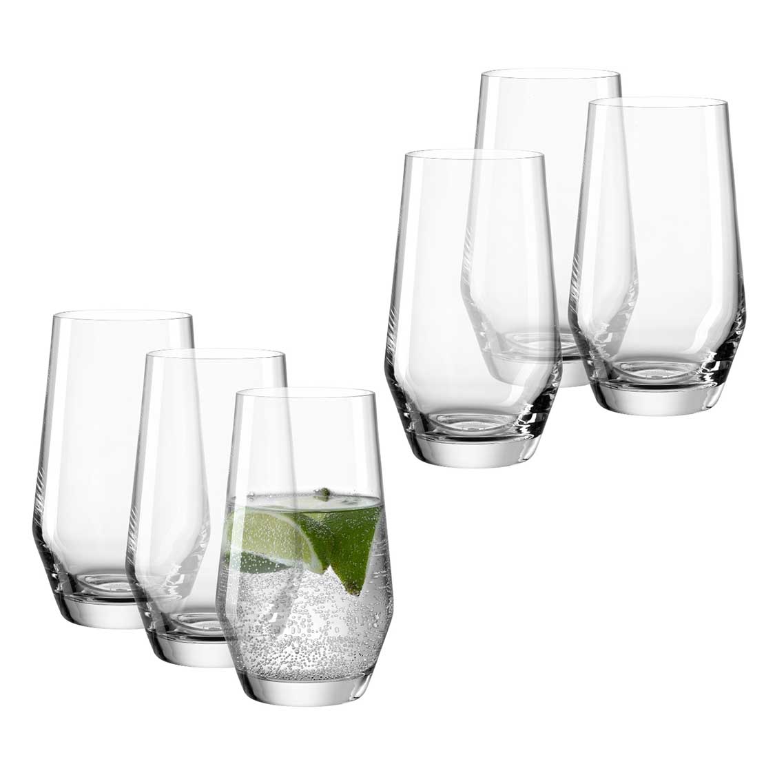 leonardo-puccini-365-ml-verre-eau-lot-de-6-transparent image 1