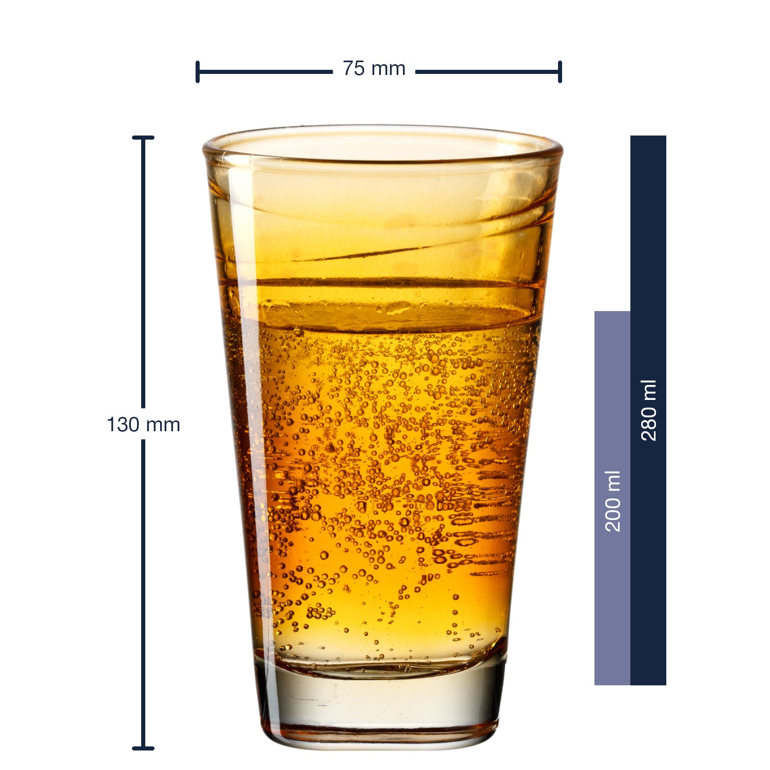 leonardo-vario-struttura-verres-orange-280-ml-lot-6 image 2