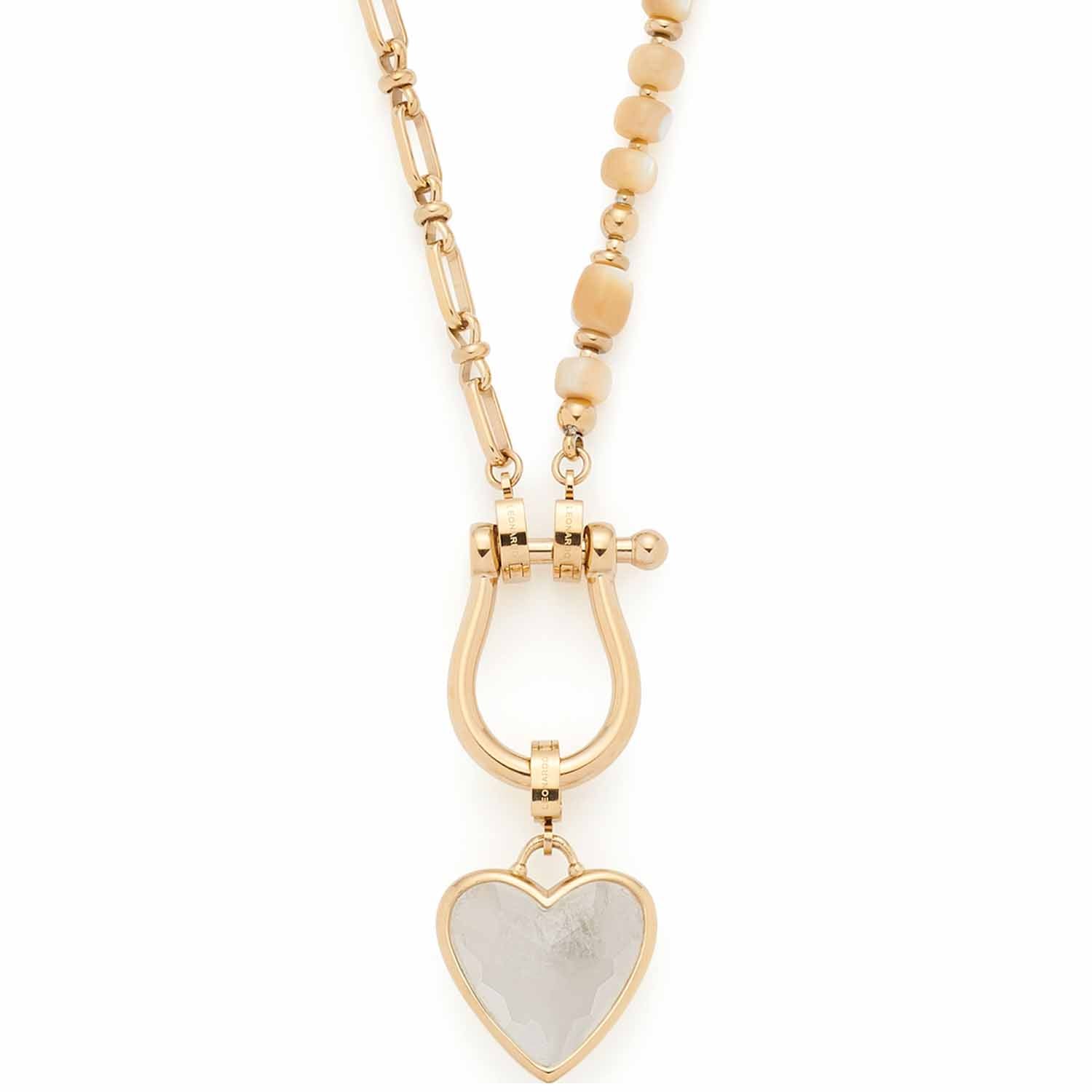 leonardo-clip-mix-kareen-collier-dor-69-cm-coeur-jade image 2