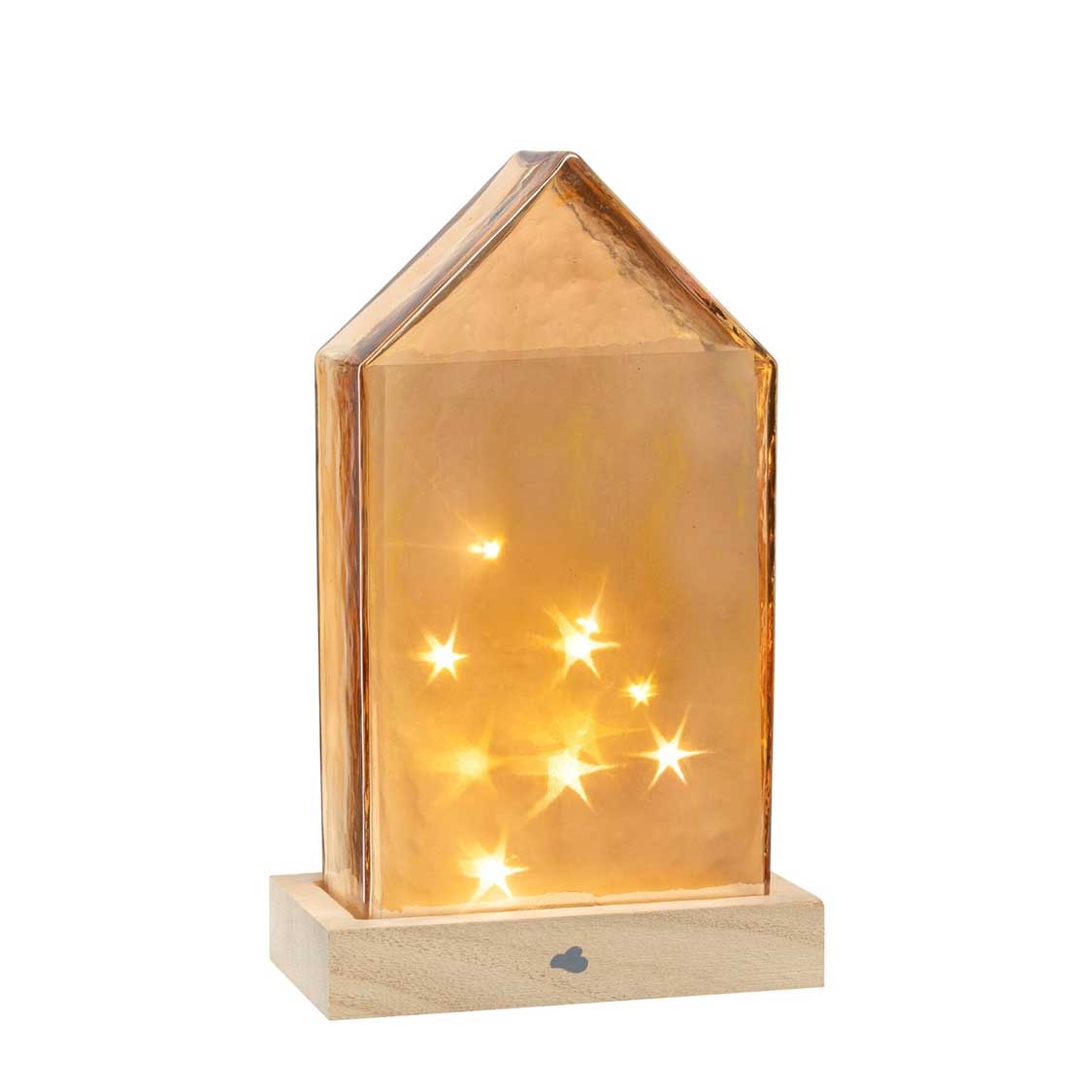 leonardo-magico-maison-lumineuse-led-22-cm-ambre image 1