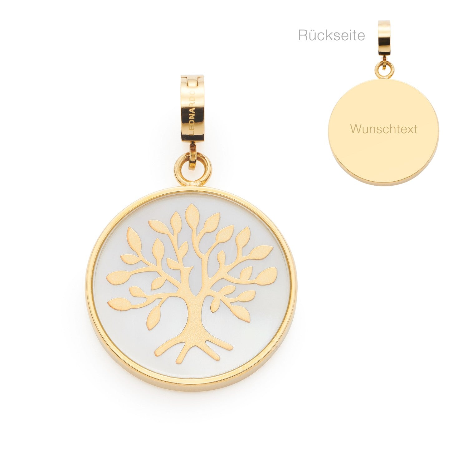 leonardo-clip-mix-mahina-pendentif-arbre-de-vie-dor-gravure image 1