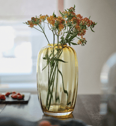 krosno-ballerina-vase-ambre-40-cm-gemstone-cristal image 4