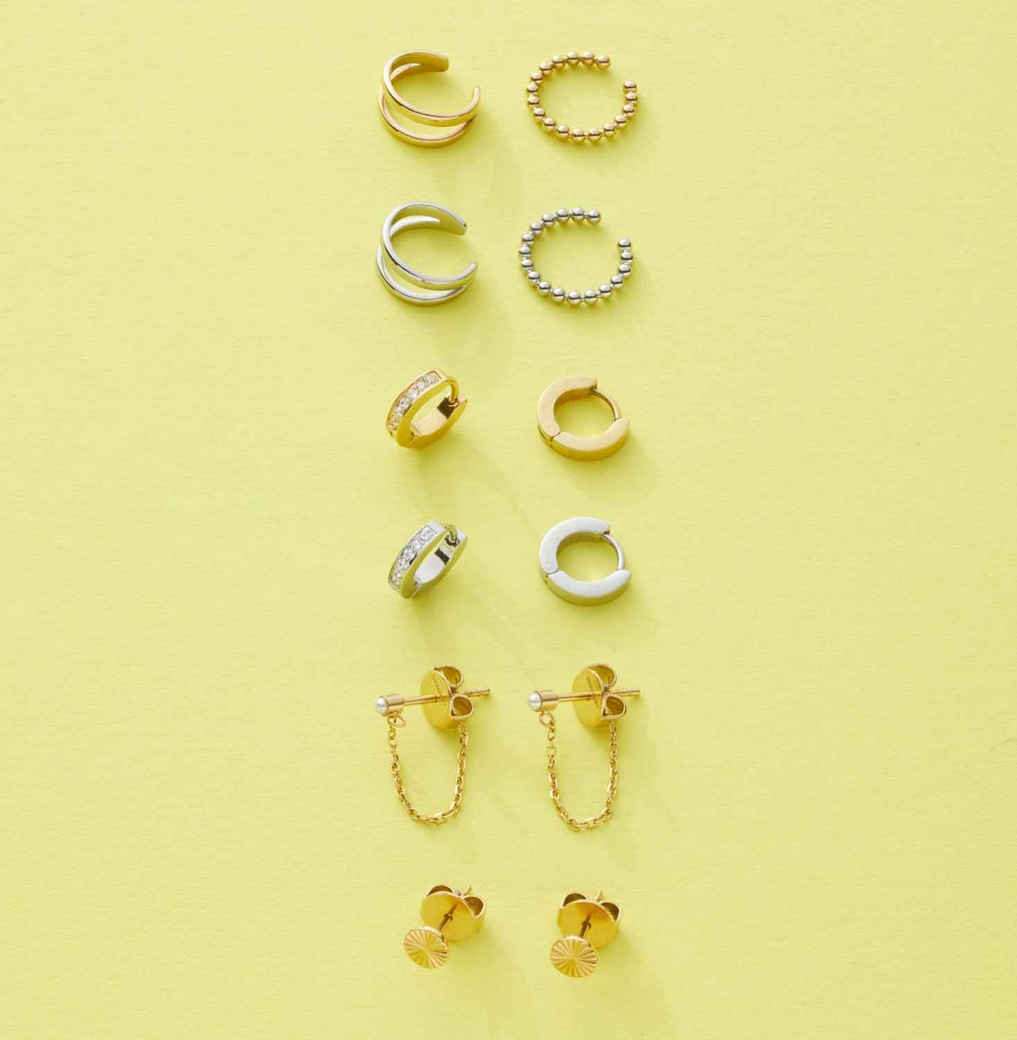 leonardo-lollo-ciao-manchette-oreille-acier-argent image 3