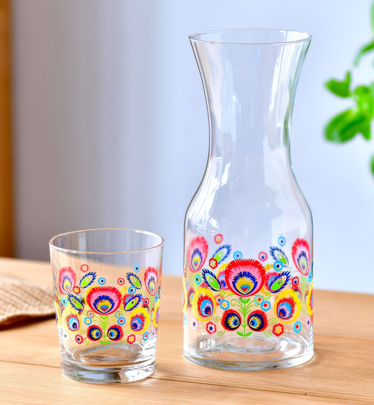 krosno-folk-carafe-900-ml-motif-owicz image 2