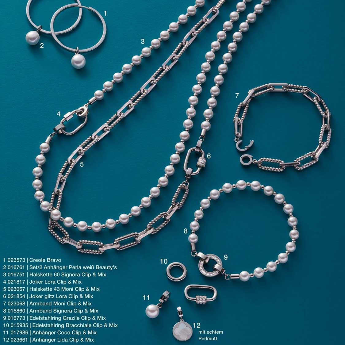 leonardo-clip-mix-bracchiale-anneau-acier-argent image 5