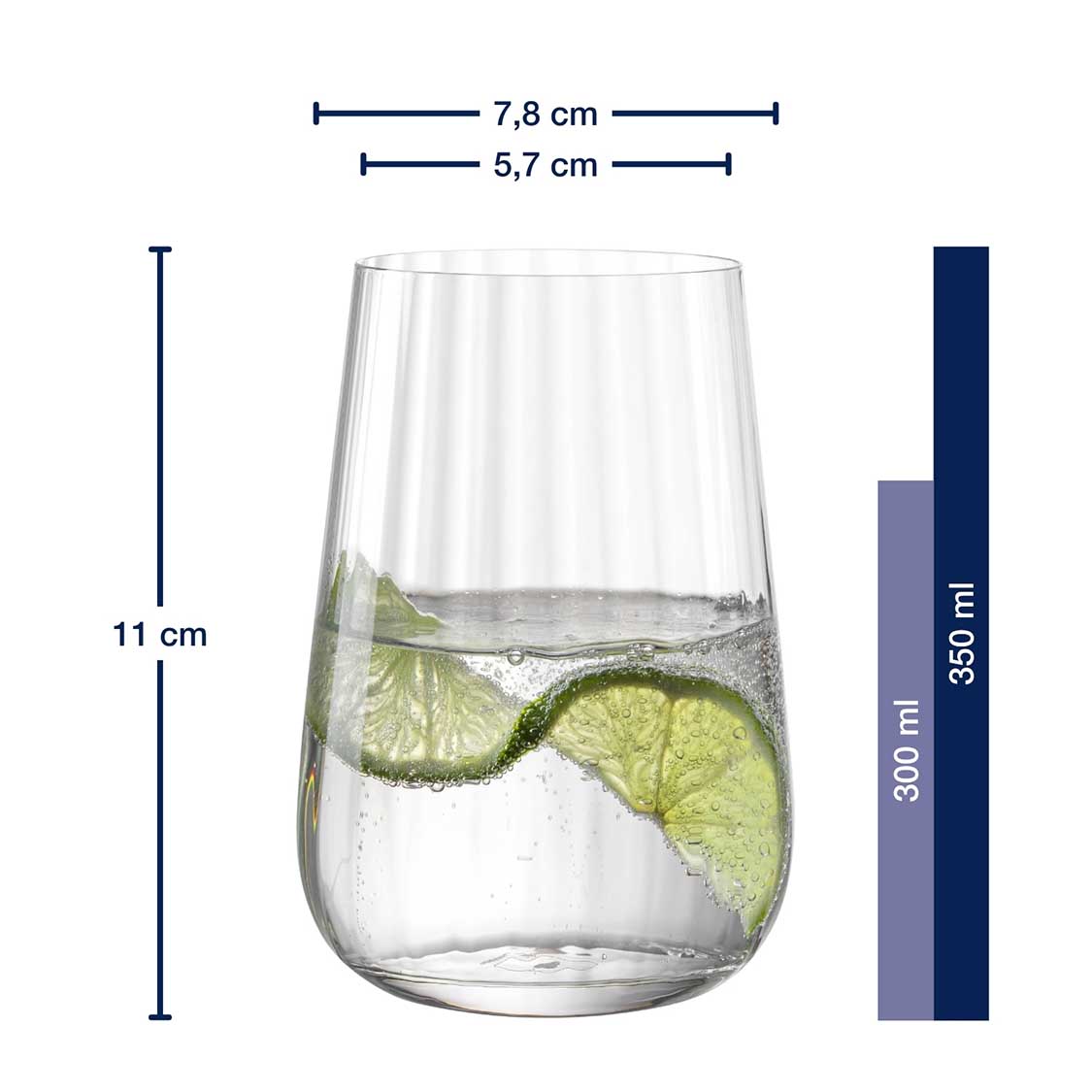 leonardo-paolo-verres-eau-350-ml-lot-4-transparent image 3