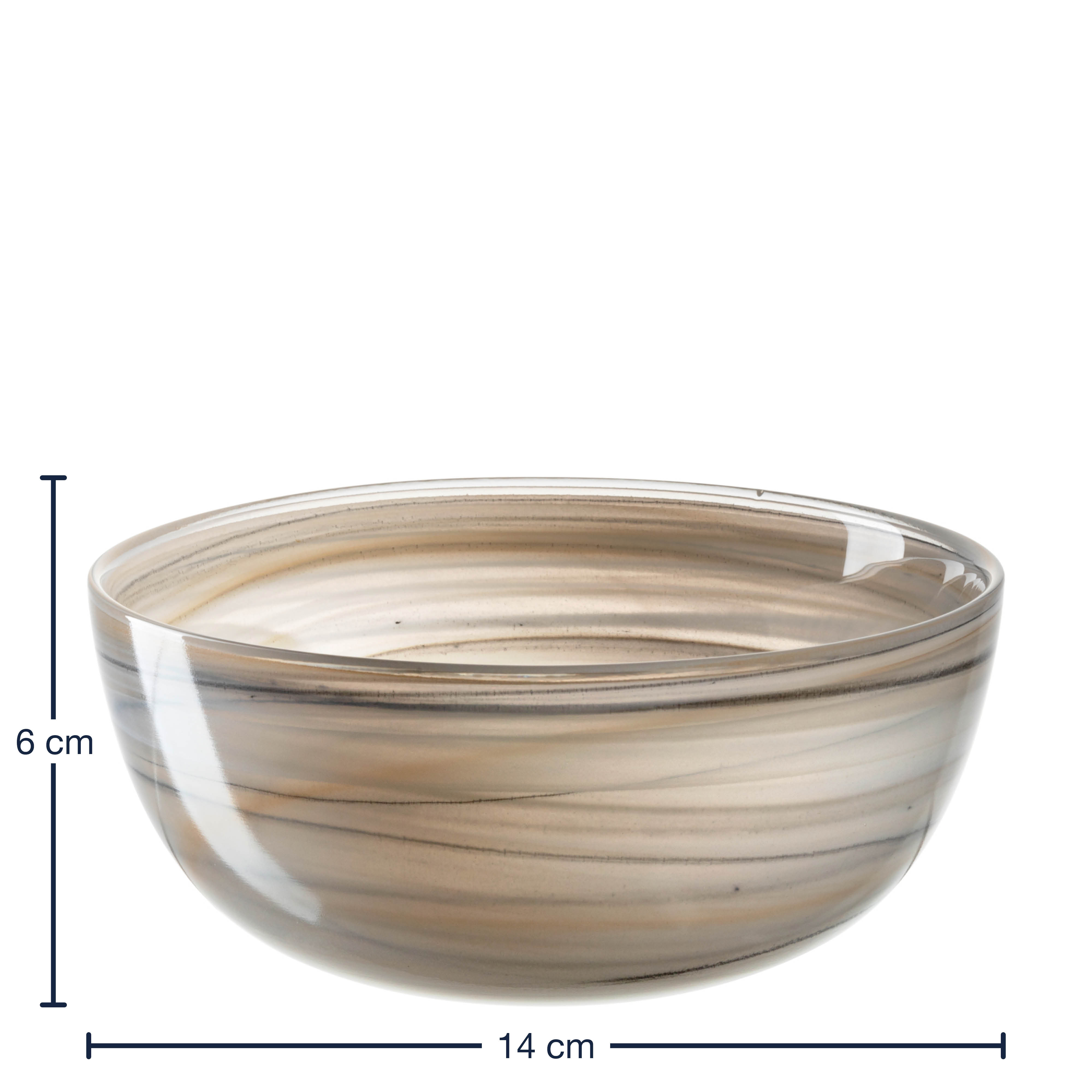 leonardo-alabastro-coupe-d-co-verre-14-cm-beige-noir image 3