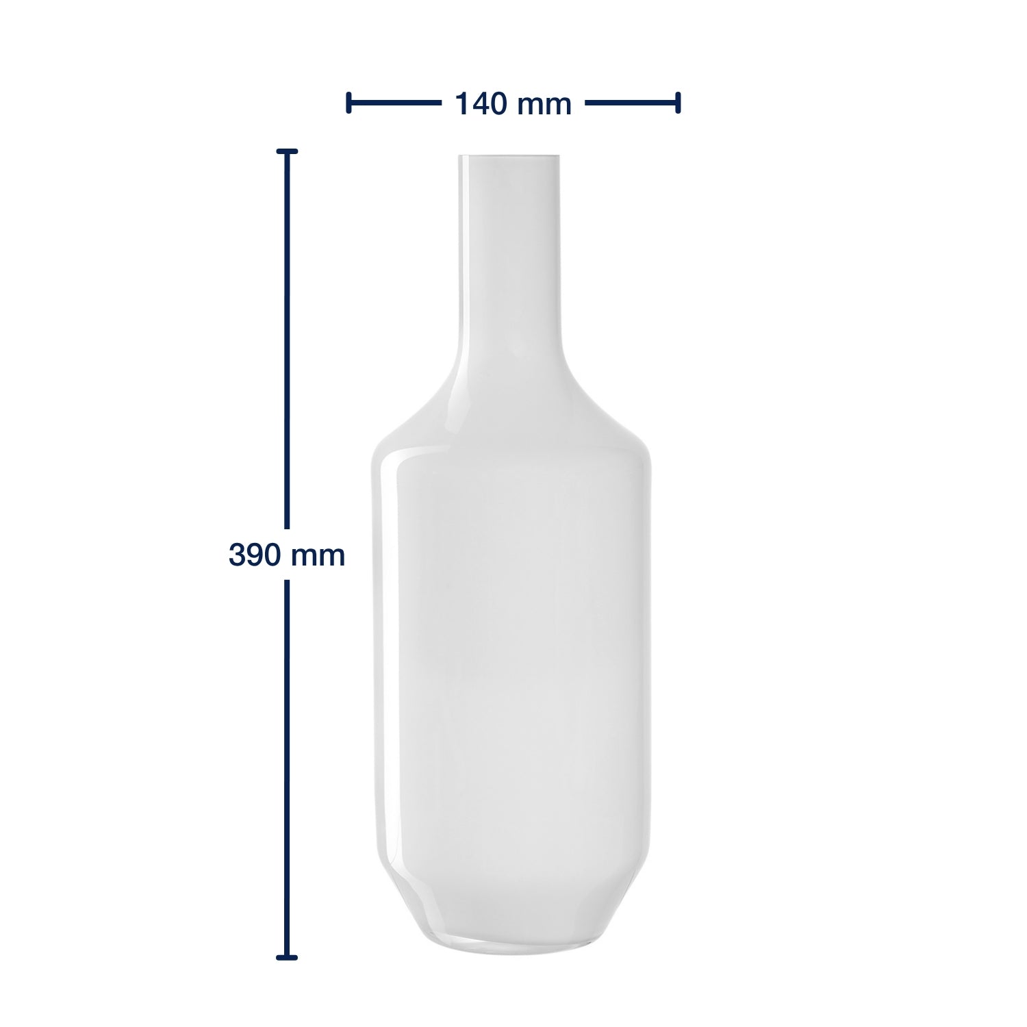 leonardo-milano-vase-bouteille-blanc-39-cm-verre image 3