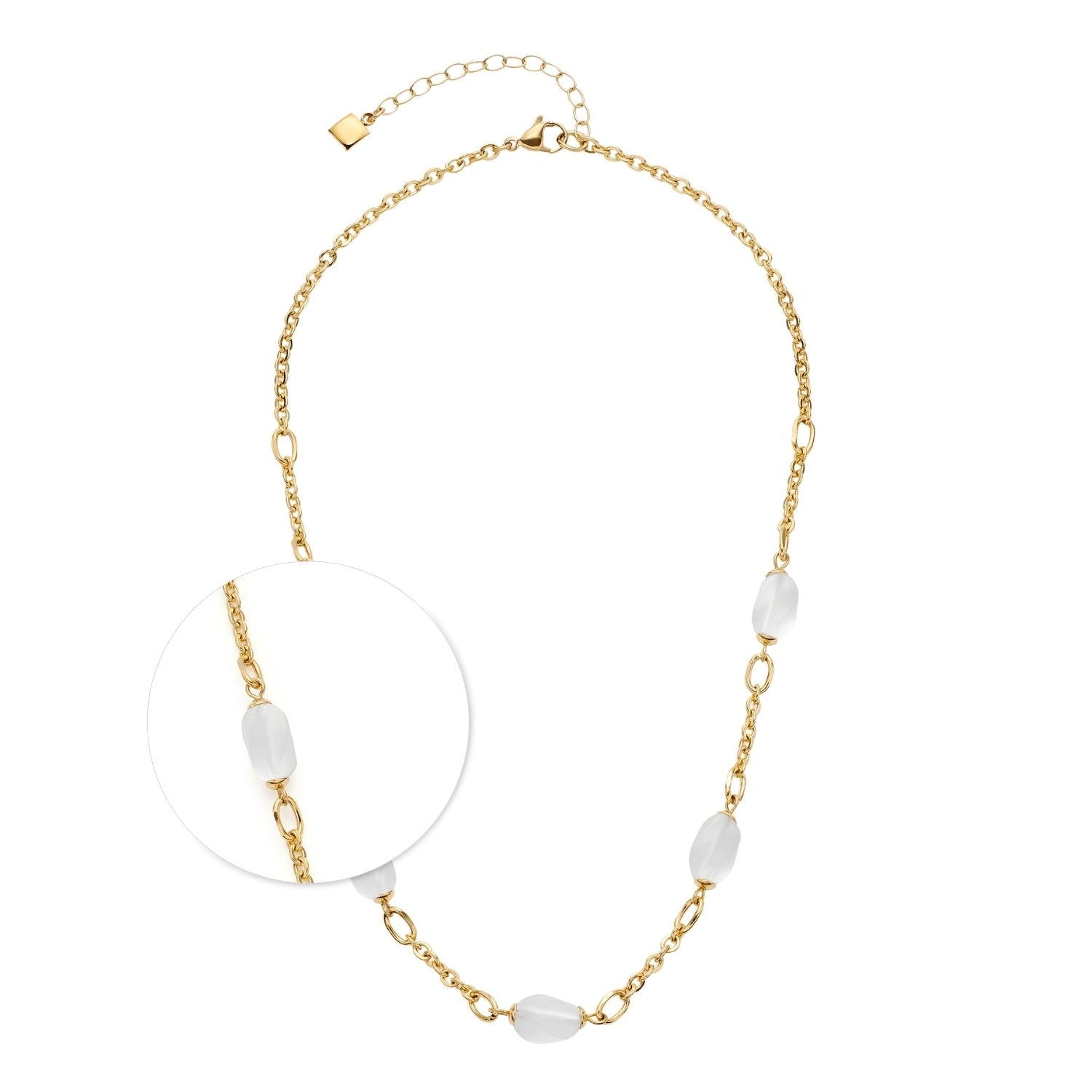 leonardo-ofira-collier-42-cm-dor-cristal-de-roche image 1