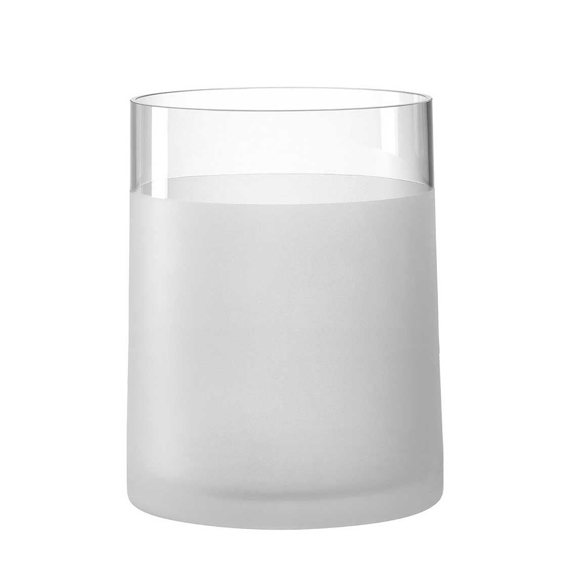 leonardo-novara-vase-en-verre-19-cm-satin image 1