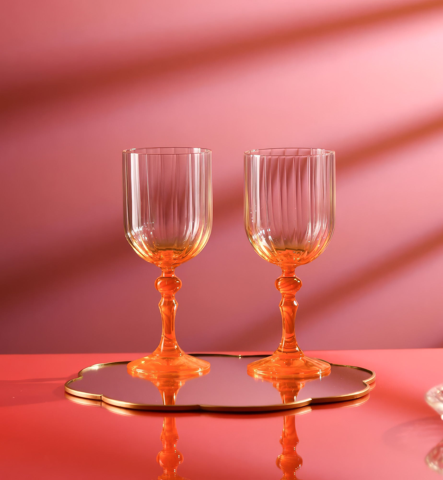 krosno-bubble-300-ml-verre-vin-pied-orange image 3
