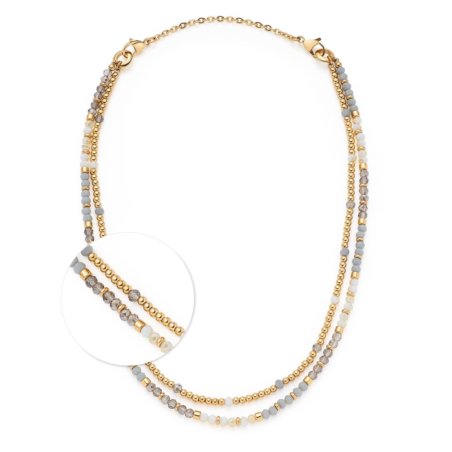leonardo-bernadette-collier-dor-50-cm-perles-bicolore image 1