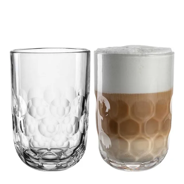 leonardo-gocce-verre-latte-macchiato-380-ml-lot-2-relief image 1